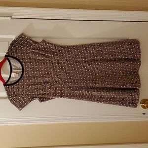 Fit & Flare Aztec Print Dress